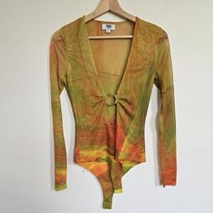 Farai London x REVOLVE Yellow Bodysuit Size Small